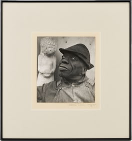 Louise Dahl-Wolfe Signed Photograph, Portrait of William Edmondson