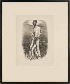 Meyer Wolfe Lithograph, Blind Man