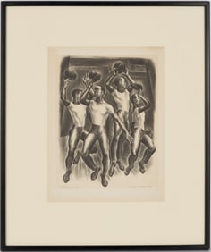 Meyer Wolfe Lithograph, Derby Dance