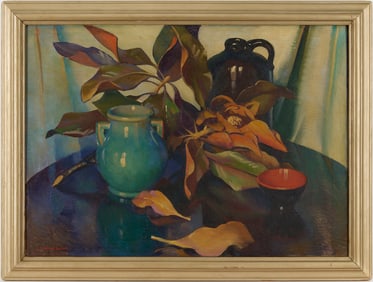 Ella Hergesheimer Oil Still Life, Exhibited
