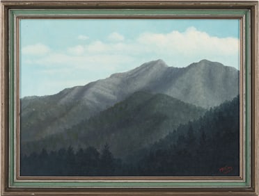 Large William McCoy Smoky Mountain Landscape, Leconte & Balsam Point