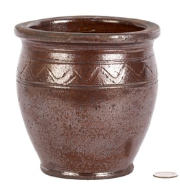 East TN Earthenware Jar, Attr. Cain Pottery