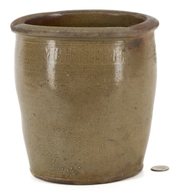 East Tennessee Pottery Jar, M. P. Harmon