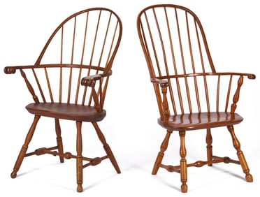 Pair of Windsor Armchairs