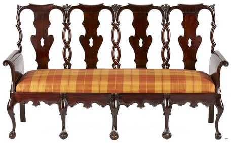 English or Dutch Colonial Chair Back Settee c. 1760