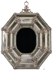 Octagonal Venetian Glass Mirror