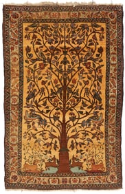 Persian Pictorial Tree of Life Rug