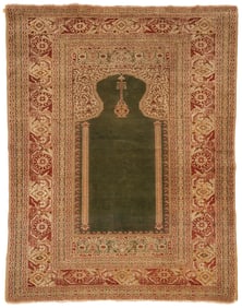 Antique Turkish Ghiordesh Prayer Rug