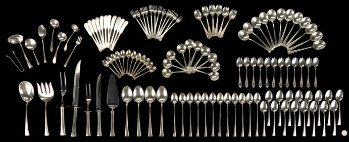 91 Pcs. International Serenity Pattern Sterling Flatware & 31 Other Sterling Pcs.