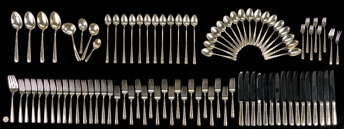 96 Pcs. Towle Sterling Silver Flatware, Candlelight Pattern