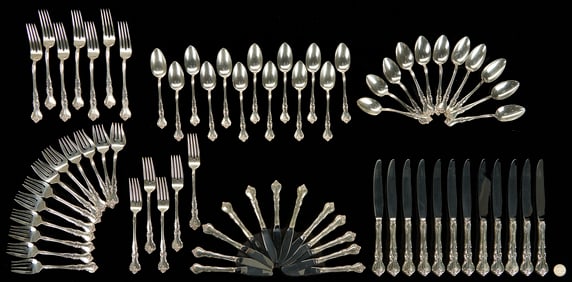 72 Pieces Reed & Barton Sterling Flatware, Savannah Pattern