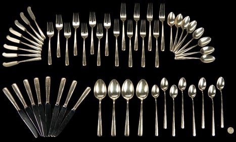 52 Pcs. Gorham Camellia Sterling Flatware, Service for 8