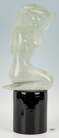 Murano Glass Female Nude Sculpture