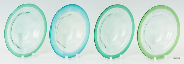 Set of 4 Tiffany Favrile Dessert Bowls