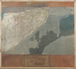 Large Carl Sublett O/C Abstract Painting, Quarry Forms
