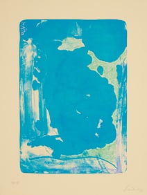 Helen Frankenthaler Signed Lithograph, Reflections IV