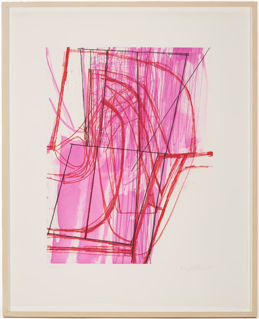 Amy Sillman Abstract Soft Ground Etching, N & V (1 of 11)