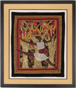 Phyllis Stephens Framed Studio Art Quilt