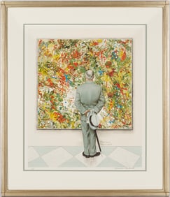 Norman Rockwell Signed Lithograph, The Connoisseur