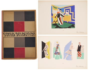 Sonia Delaunay Portfolio; Ses Peintures, ses Objets, ses Tissus simultanes, ses Modes