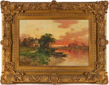 George H. Smillie O/C Sunet River Landscape