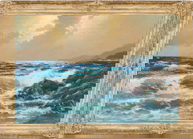 Alexander Dzigurski O/C Coastal Landscape