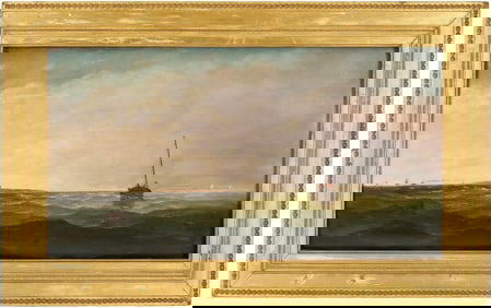John Stancliff Oil on Panel Seascape