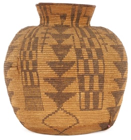 Large Native American Apache Olla Basket