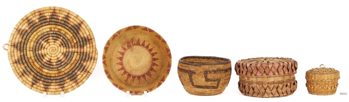 5 Native American Baskets