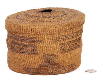 Native American Tlingit Pictorial Basket