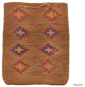 Native American Nez Perce Corn Husk Bag