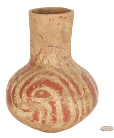 Mississippian Nodena Polychrome Water Vessel