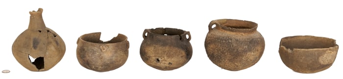 5 Mississippian Culture Pottery Items