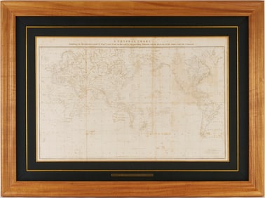 A General Chart Exhibiting the Discoveries Made by Captain James Cook, 1784, Strahan and Cadell of