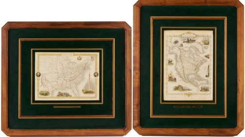 2 John Tallis 1851 Maps: United States and North America
