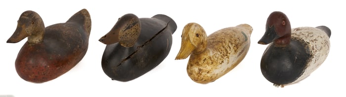 4 Mason Factory Duck Decoys