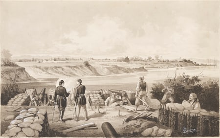 John R. Chapin Civil War Ink & Gouache Illustration