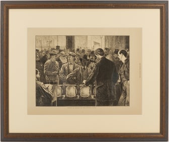 Rare 15th Amendment Illustration, 1872