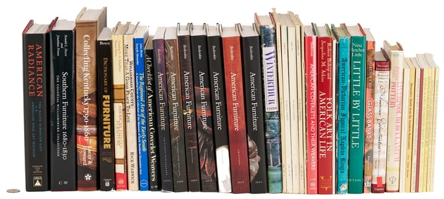 39 Books on American Decorative Arts incl. Beckerdite