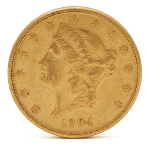 1904-S $20 Liberty Gold Coin