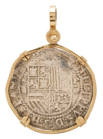 Atocha 2 Reale Coin Pendant w/ Certificate of Authenticity