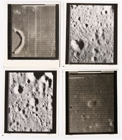 Four NASA Moon Survey Photos; 1966, Sea of Tranquility