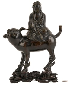 Chinese Bronze Censer, Foo Dog & Guanyin