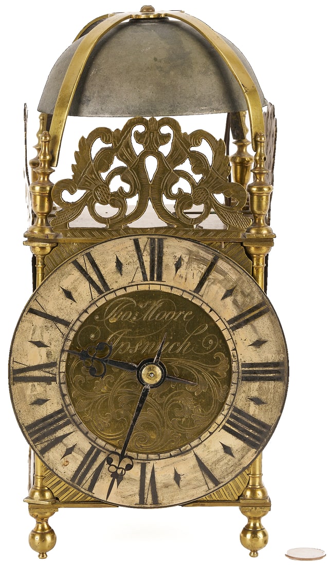 English Brass Lantern Clock (1 of 17)