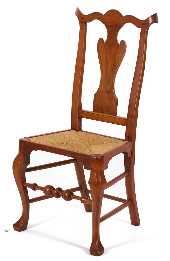 Queen Anne Rush Seat Side Chair (1 of 15)