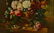 35: Dutch School Still Life Painting, oil on c - 4