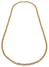 Louis Tamis & Sons 18K Yellow Gold Cable Chain Necklace