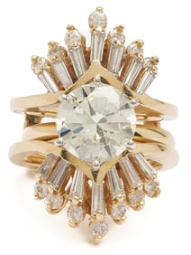 2.69 Ct. Diamond Engagement Ring & Jacket, GIA Report