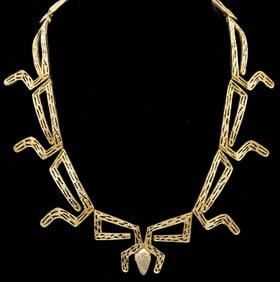 18K Gold & Diamond Necklace by Ilias Lalaounis