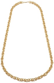 18K Gold Chain Necklace